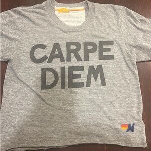 Aviator Nation Cropped Capre Diem Tee